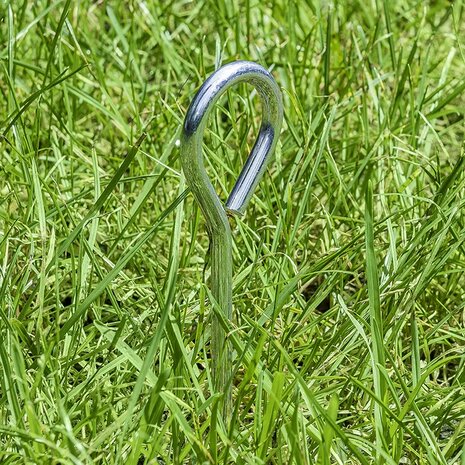 Tent peg 19cm aluminium with eye x10 stuks