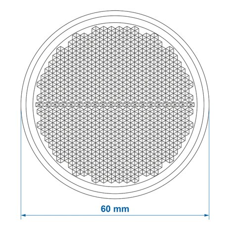 Reflector red 60mm self-adhesive x5 pieces