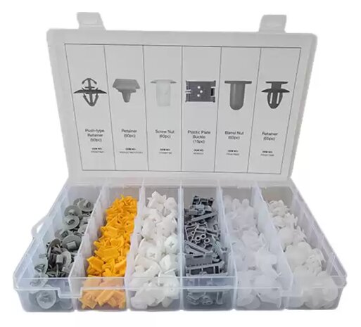 Volvo Upholstery Clip Assortment – 350 Pieces
