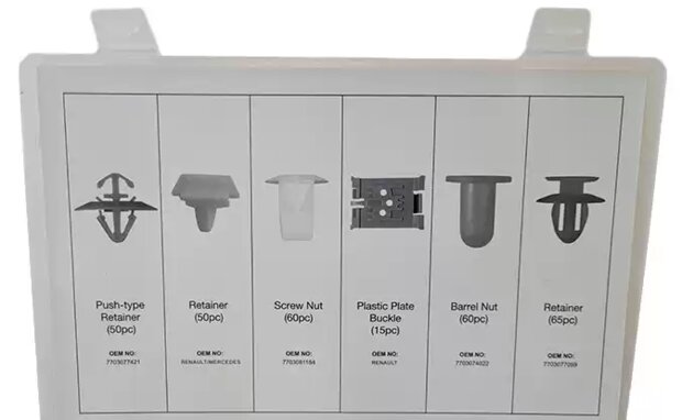 Volvo Upholstery Clip Assortment – 350 Pieces