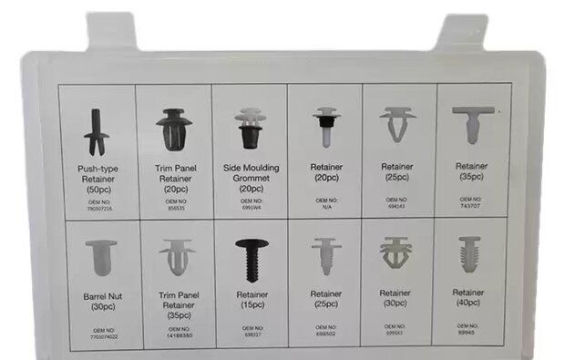 Peugeot & Citroen Upholstery Clip Assortment – 345 Pieces