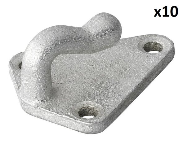 Rope hook metal 40x45mm x10 pieces