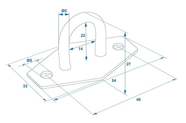 Round eyelet 24mm x10 pieces