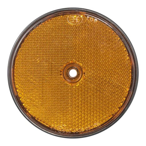 Reflector orange 80mm screw mounting x10 pieces
