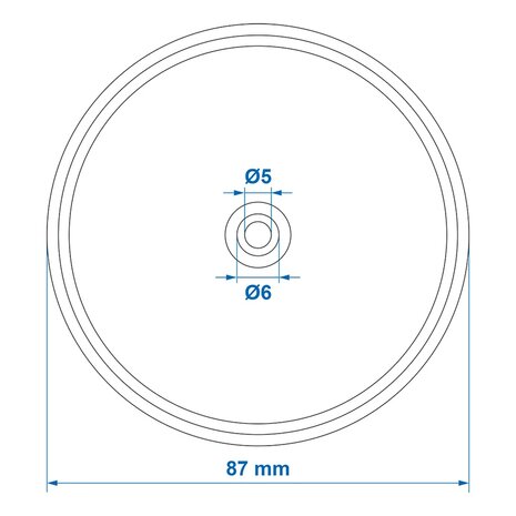 Reflector red 80mm screw attachment x10 pieces