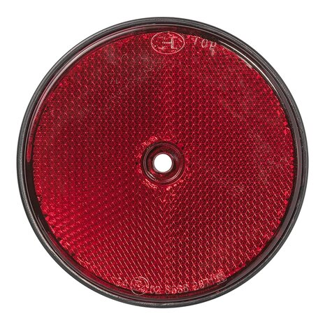 Reflector red 80mm screw attachment x10 pieces