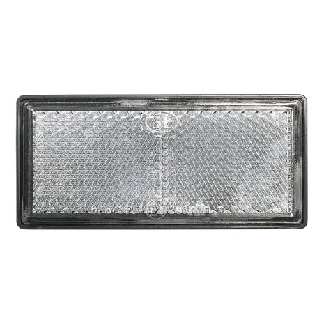 White reflector 85x39mm self-adhesive with base plate x10 pieces