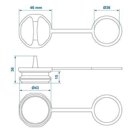 Protective cap for female adapter x10 pieces