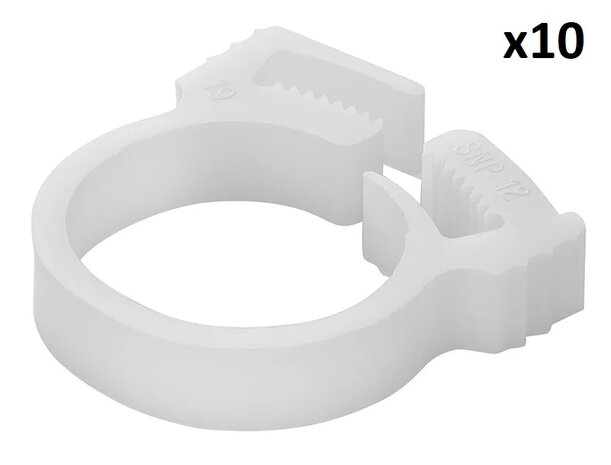 Snap hose clamp 17–19 mm x10 pieces