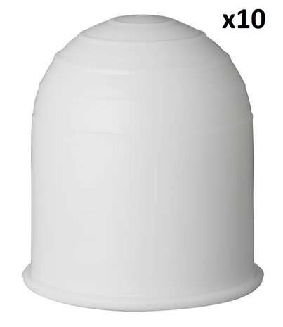 Towball cover white x10 pieces