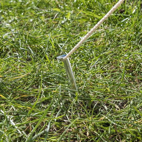Tent peg 22cm aluminum half-round x10 pieces