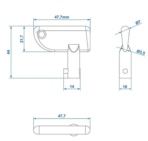 Key for main power switch x10 pieces