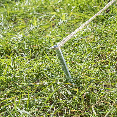 Tent peg 30cm metal half round x10 pieces