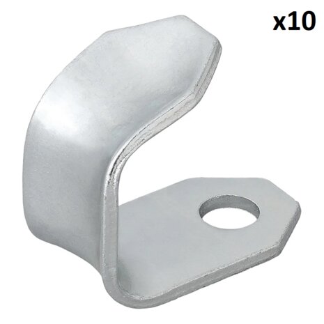 Screw-on Hook Metal 37 x 25 x 3 mm x5 pieces