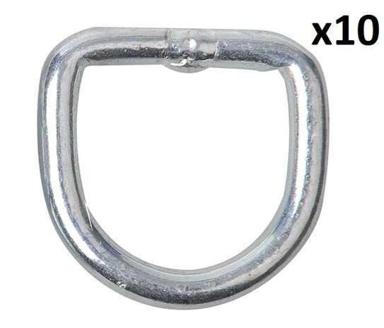 D-ring 10mm x10 pieces