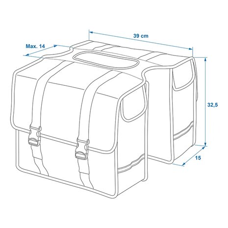 Double Bike Bag 40L Waterproof