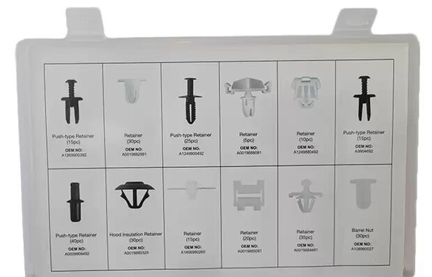 Mercedes-Benz Trim Clips Assortment – 270 Pieces