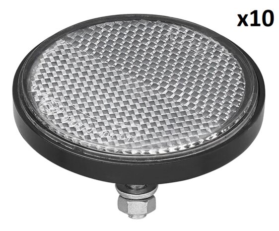White Reflector 60 mm with 5 Bolt x10 pieces