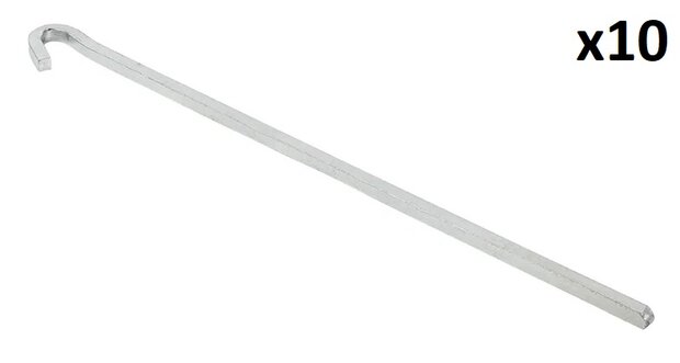 Rock pin 30cm metal square x10 pieces
