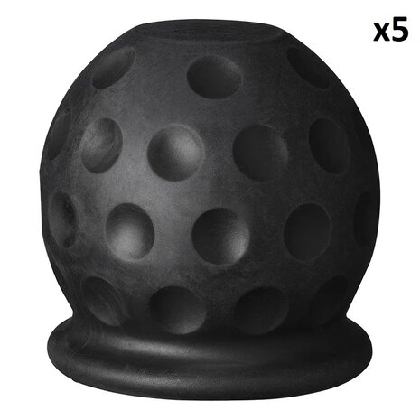 Tow bar cap Golf ball black x5 pieces