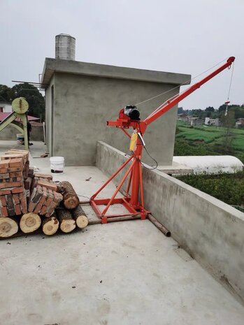 Construction crane 500kg 25m electric 230V 360° rotation