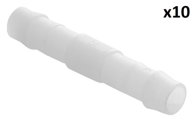 Straight hose barb 10 mm x10 pieces