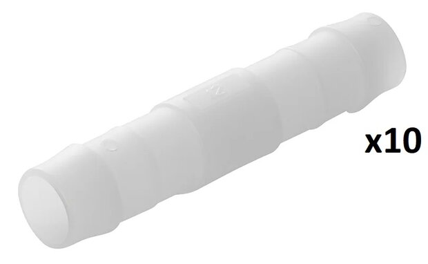 Straight hose barb 12 mm x10 pieces