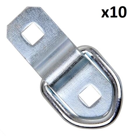 Tie-down ring 2-piece 6 mm x10 pieces