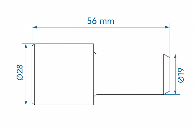 Drain Pipe Adapter dia 28 mm to dia 19 mm PE Black x5 pcs