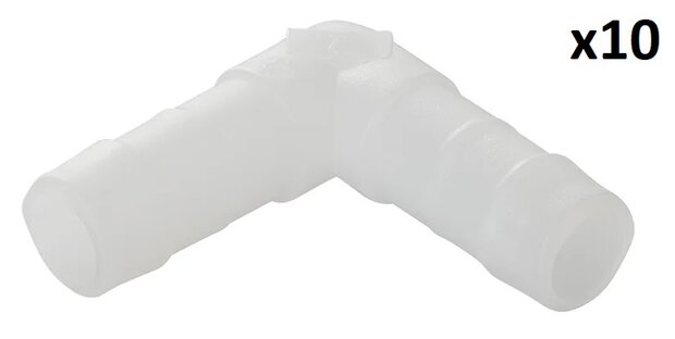 Angled hose tail 12 mm x10 pieces