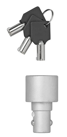 Lock with key for Nemesis wheel clamp