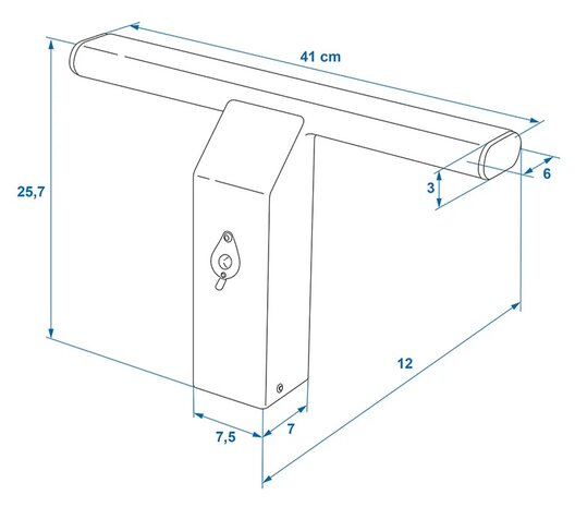 Tow bar lock for commercial vehicles