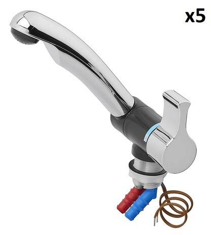 Mixer Tap Mono-Mix Style 2005 12V diameter 27 mm chrome/black x5 pieces