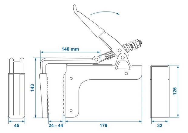 Clamp for cargo board