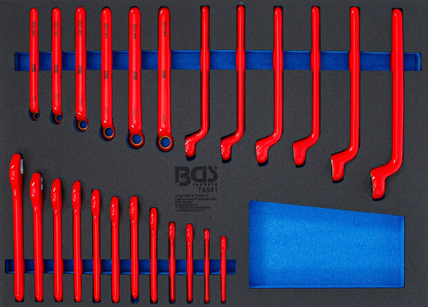 VDE Ring Spanner and VDE Single Open End Spanner Set 24 pcs