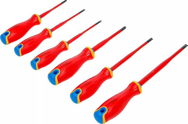 VDE Screwdriver Set extra slim Tip 6 pcs