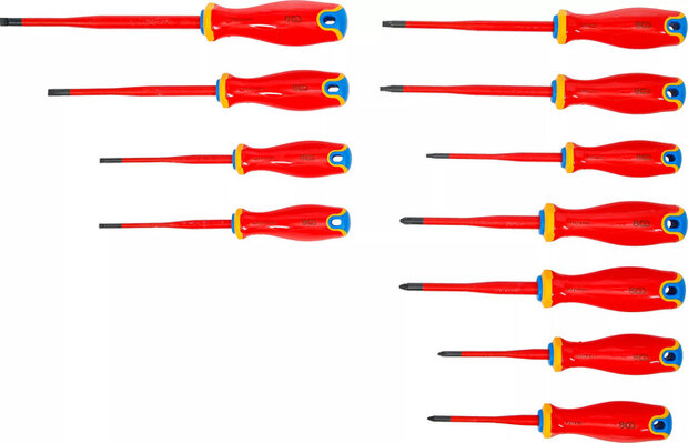 VDE Screwdriver Set extra slim Tip 11 pcs