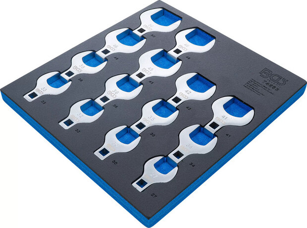 Crowfoot Spanner Set 12.5 mm (1/2) Drive 14 pcs