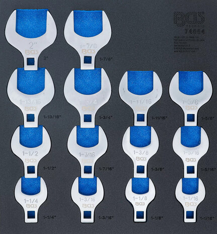 Crowfoot Spanner Set 12.5 mm (1/2) Drive Inch Sizes 14 pcs