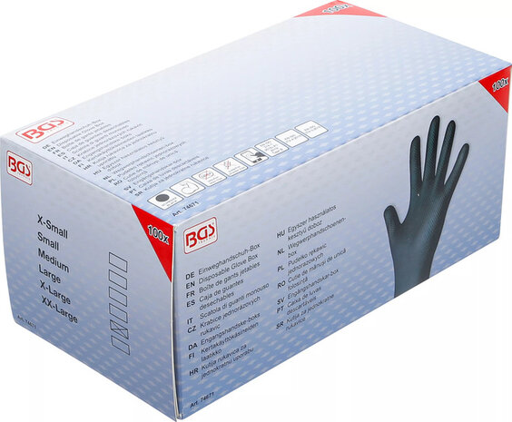 Disposable Glove Box Nitrile with extra grip Gr. XL 100 St