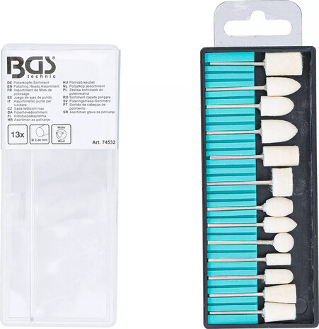 Polishing Heads Assortment 13 pcs