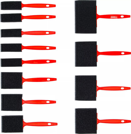 Foam / Sponge Brush Set 12 pcs
