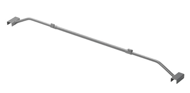 Metal adjustable cover support bar 100–155 cm for trailer tarp