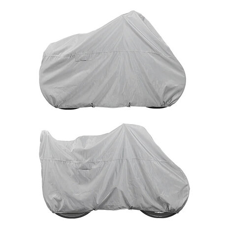 Grey protective cover for 1 bicycle (ripstop)
