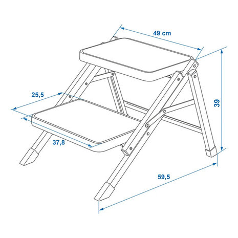 Foldable 2-Step Stool