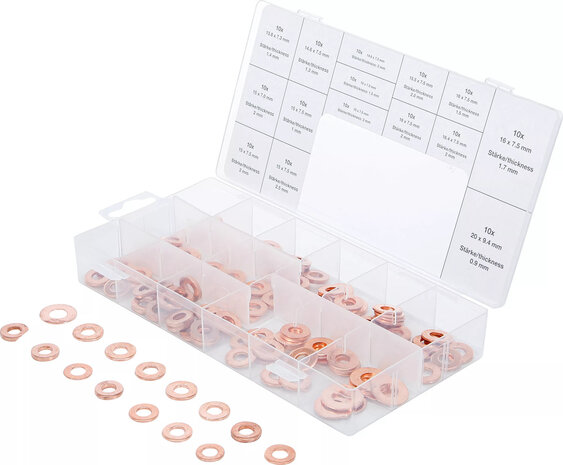 Injector Copper Ring Assortment 150 pcs
