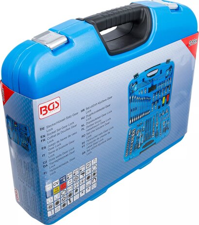 Socket Set Gear Lock 6.3 mm (1/4) drive / 10 mm (3/8) / 12.5 mm (1/2) 218 pcs