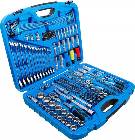 Socket Set Gear Lock 6.3 mm (1/4) drive / 10 mm (3/8) / 12.5 mm (1/2) 218 pcs