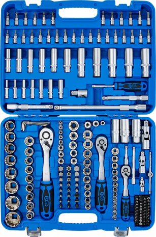Socket Set Gear Lock 6.3 mm (1/4) drive / 10 mm (3/8) / 12.5 mm (1/2) 192 pcs.