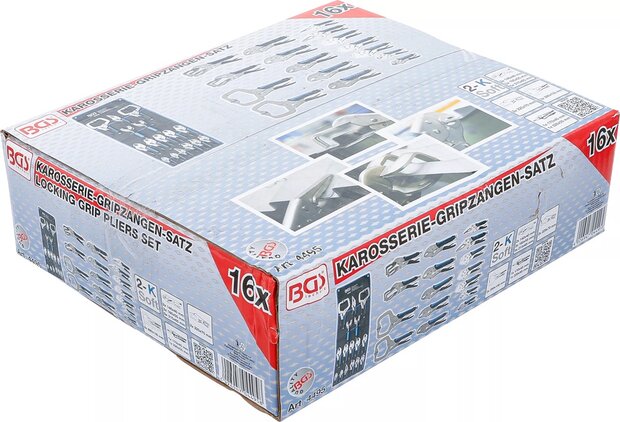 Locking Grip Pliers Set 16 pcs